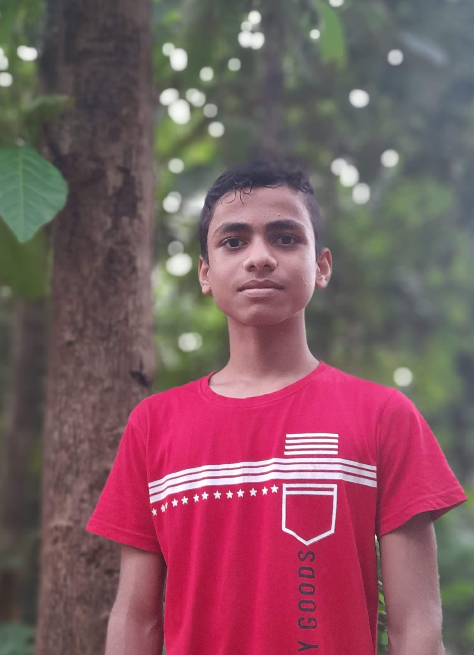 Sajad in 2020 during his early school years before entering the world of coding and startups.