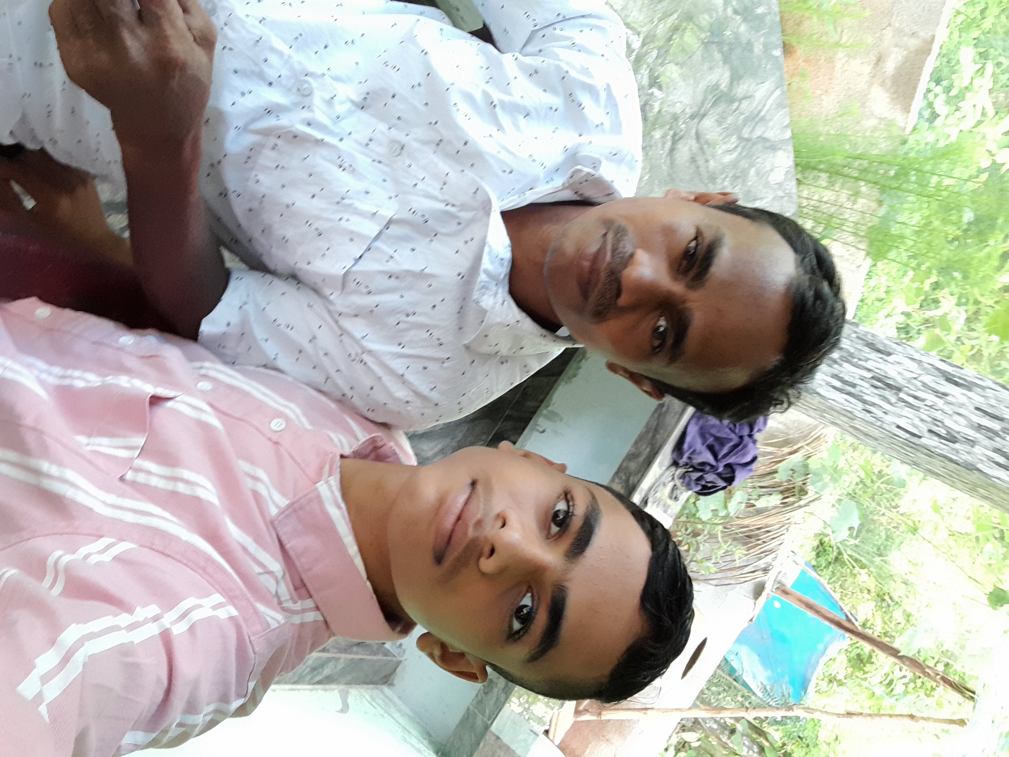 Sajad with his father in 2021